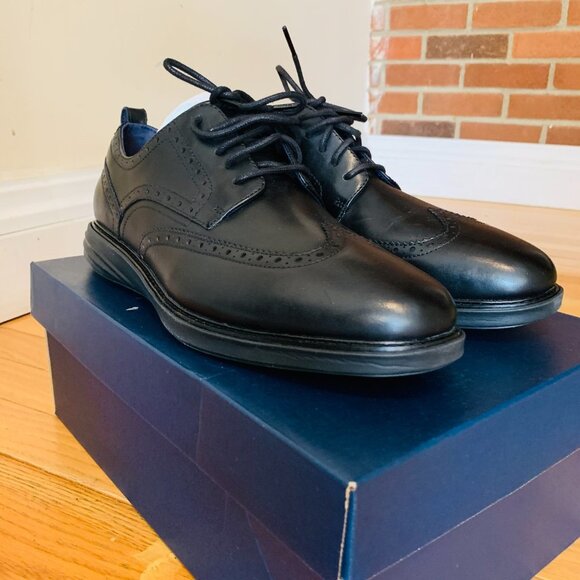 COPY - Cole Haan Men's Grand Evolution Wingtip SHRTW- Black Size 11.5 - Picture 9 of 16